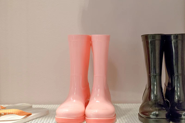 Footwear materials such as rain boots and soles